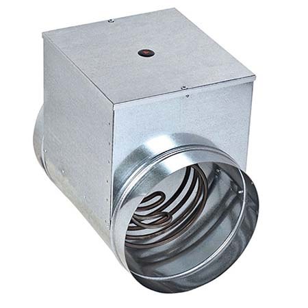 Электрический канальный нагреватель НККм-100-1,5-1ф для круглого воздуховода