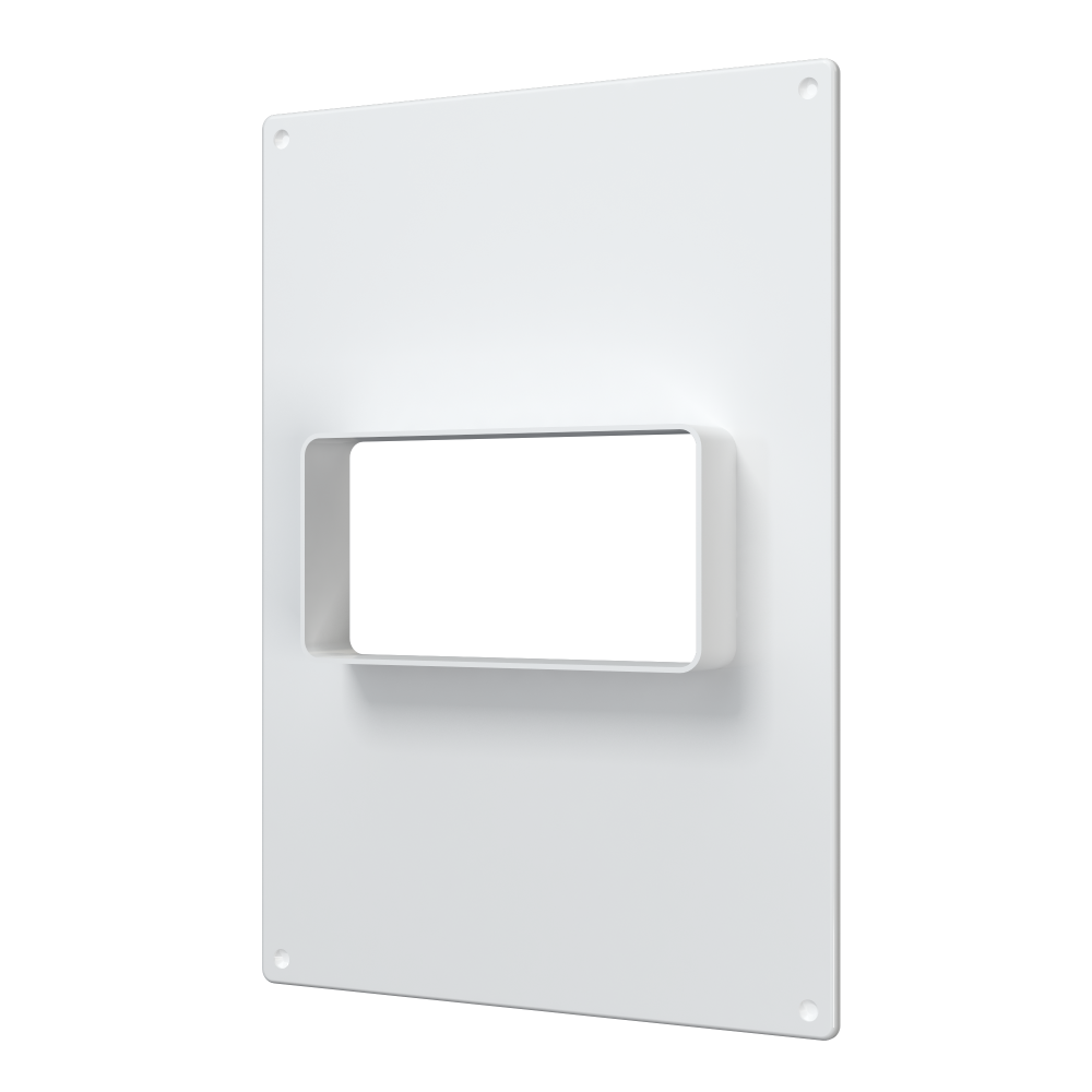 Площадка торцевая ПТГ фланец 60х120 горизонтальная 180х250 пластик ERA