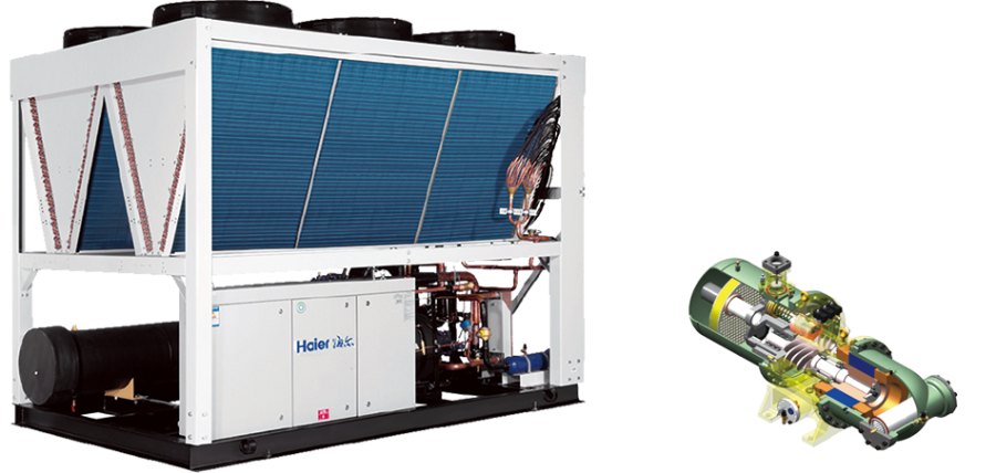 Винтовой чиллер Haier CI1000PANF с воздушным охлаждением Винтовой чиллер Haier CI1000PANF с воздушным охлаждением